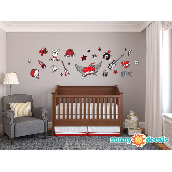 Rock Star Fabric Wall Decal Rock Star Fabric Wall Decal