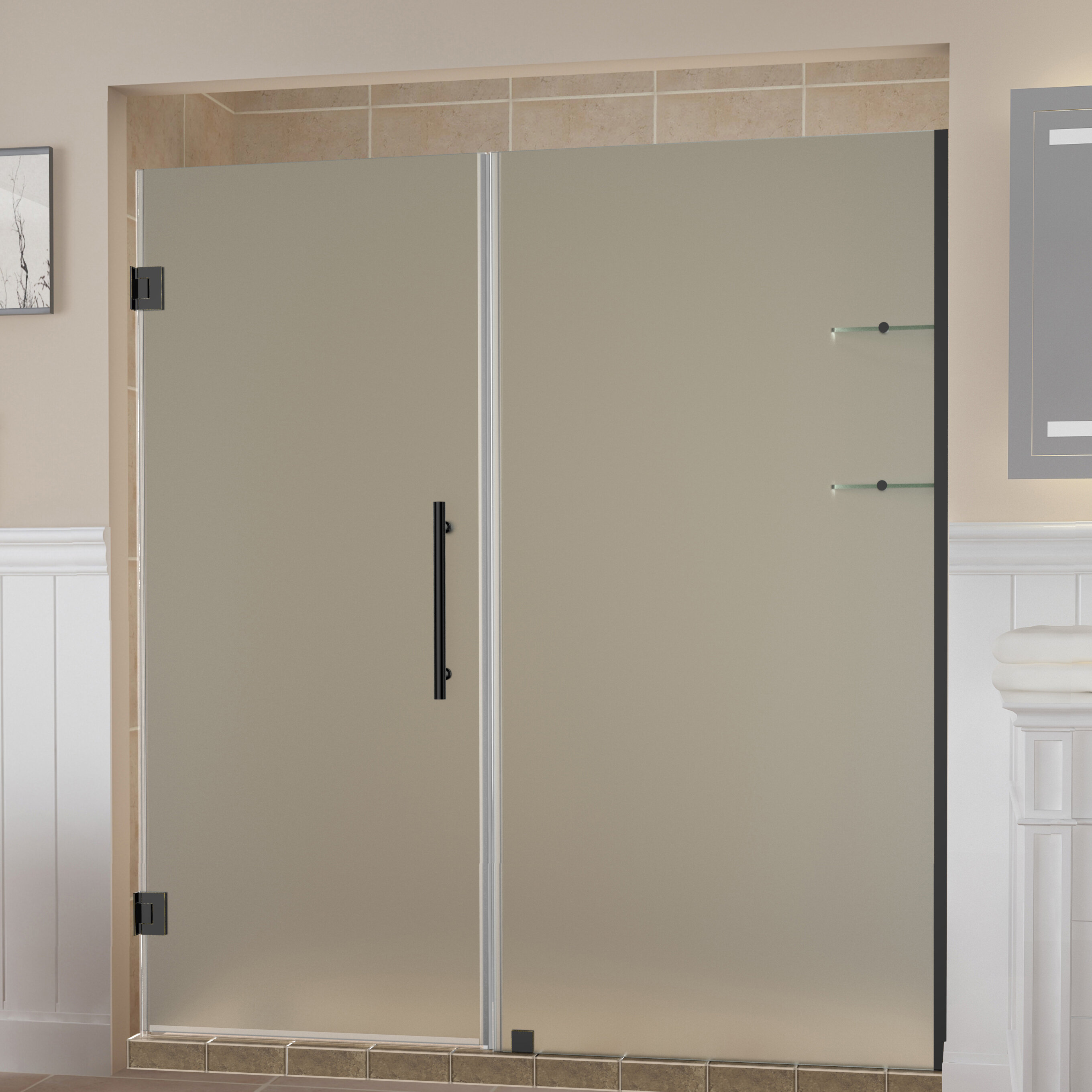 Aston Belmore Gs 72 H Hinged Frameless Shower Door Wayfair