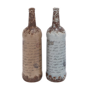 2 Piece Brown Ceramic Vase Set (Set of 2)