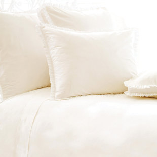 Go to store & view more images Pine Cone Hill Classic Ruffle 200 Thread Count Duvet Cover Collection