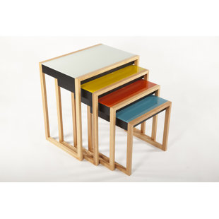 Louie 4 Piece Nesting Tables by Latitude Run