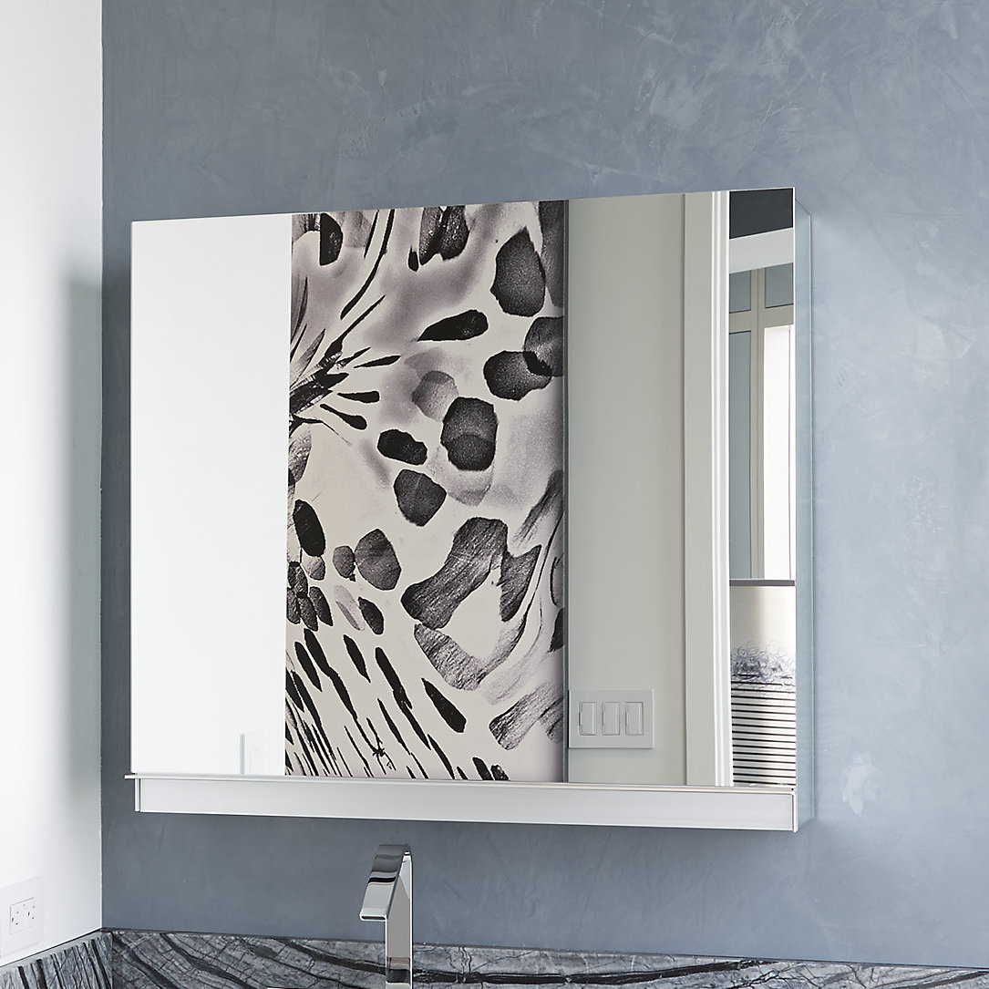 Robern Uplift Series Recessed Frameless Medicine with 6