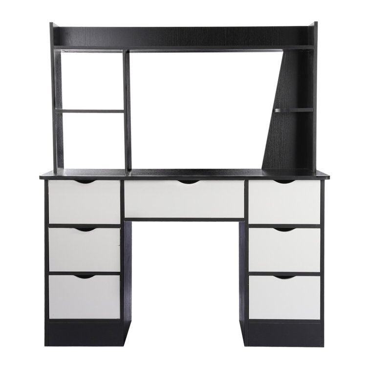 Latitude Run® Workstation Storage Bookcase Desk Wayfair