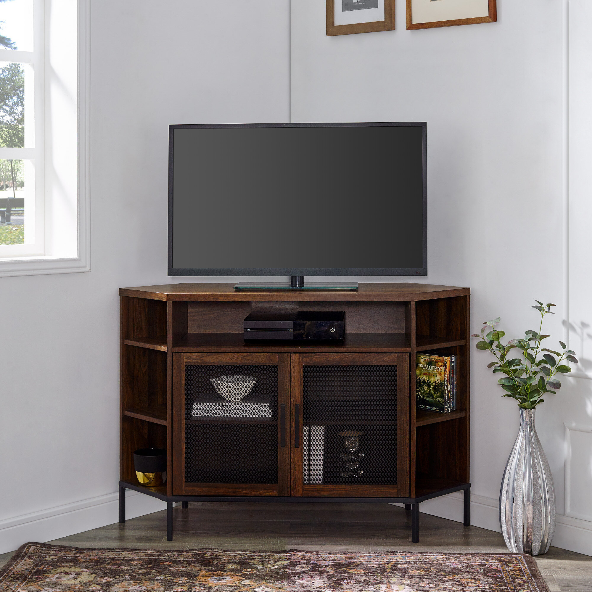 Dominick Corner Tv Stand For Tvs Up To 50 Reviews Birch Lane