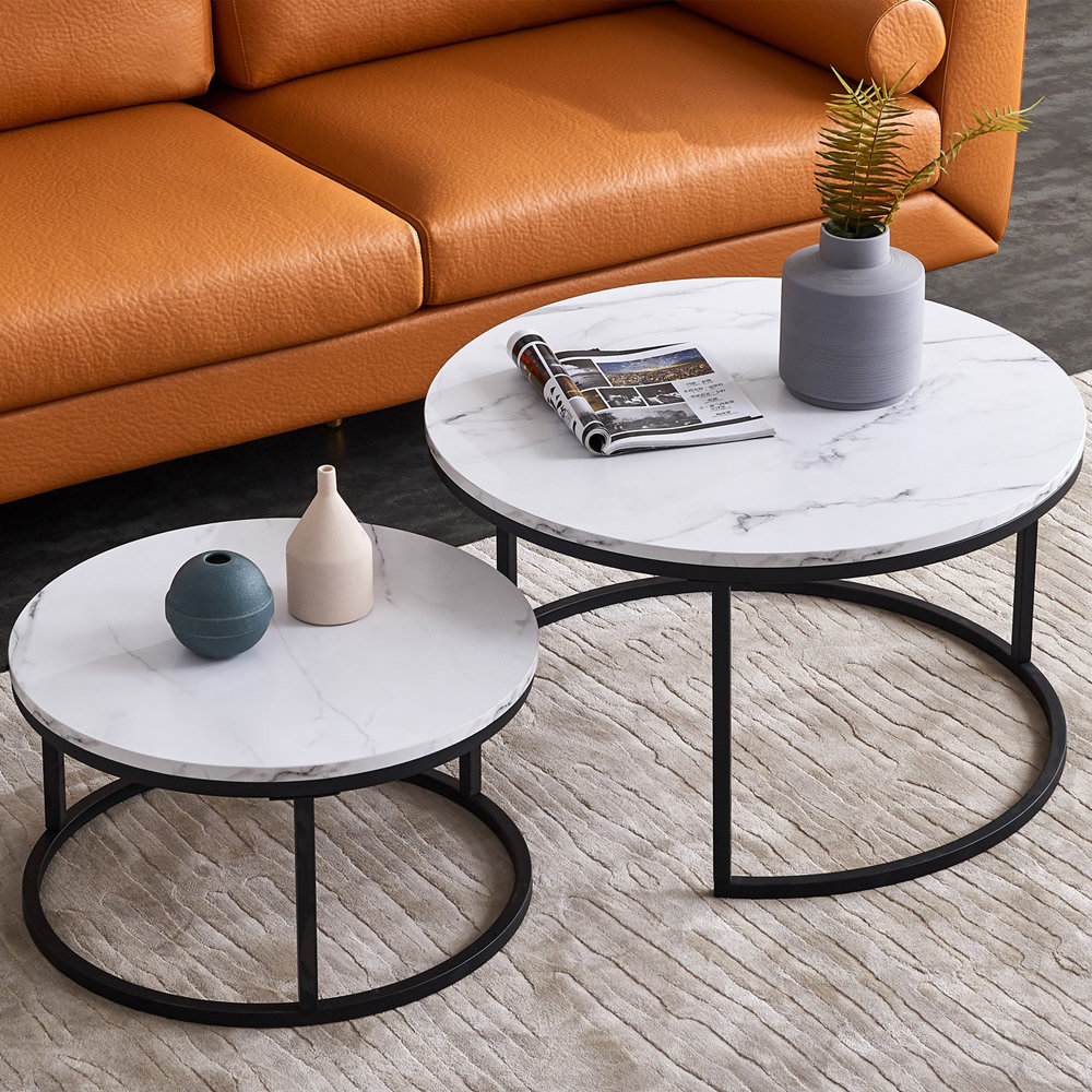 17 Stories Frame 2 Nesting Coffee Tables Wayfair