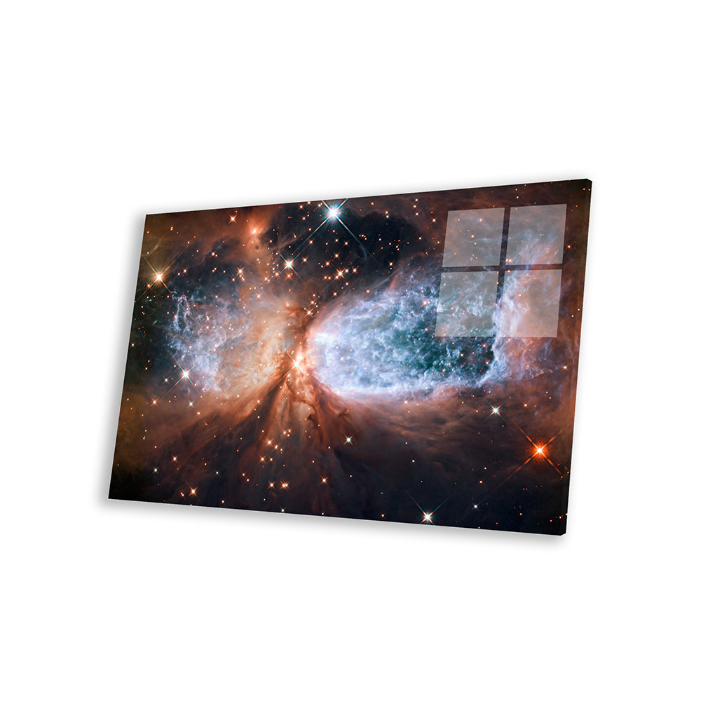 Latitude Run® Celestial Snow Angel S106 Nebula (Hubble Space Telescope) by Unframed Graphic
