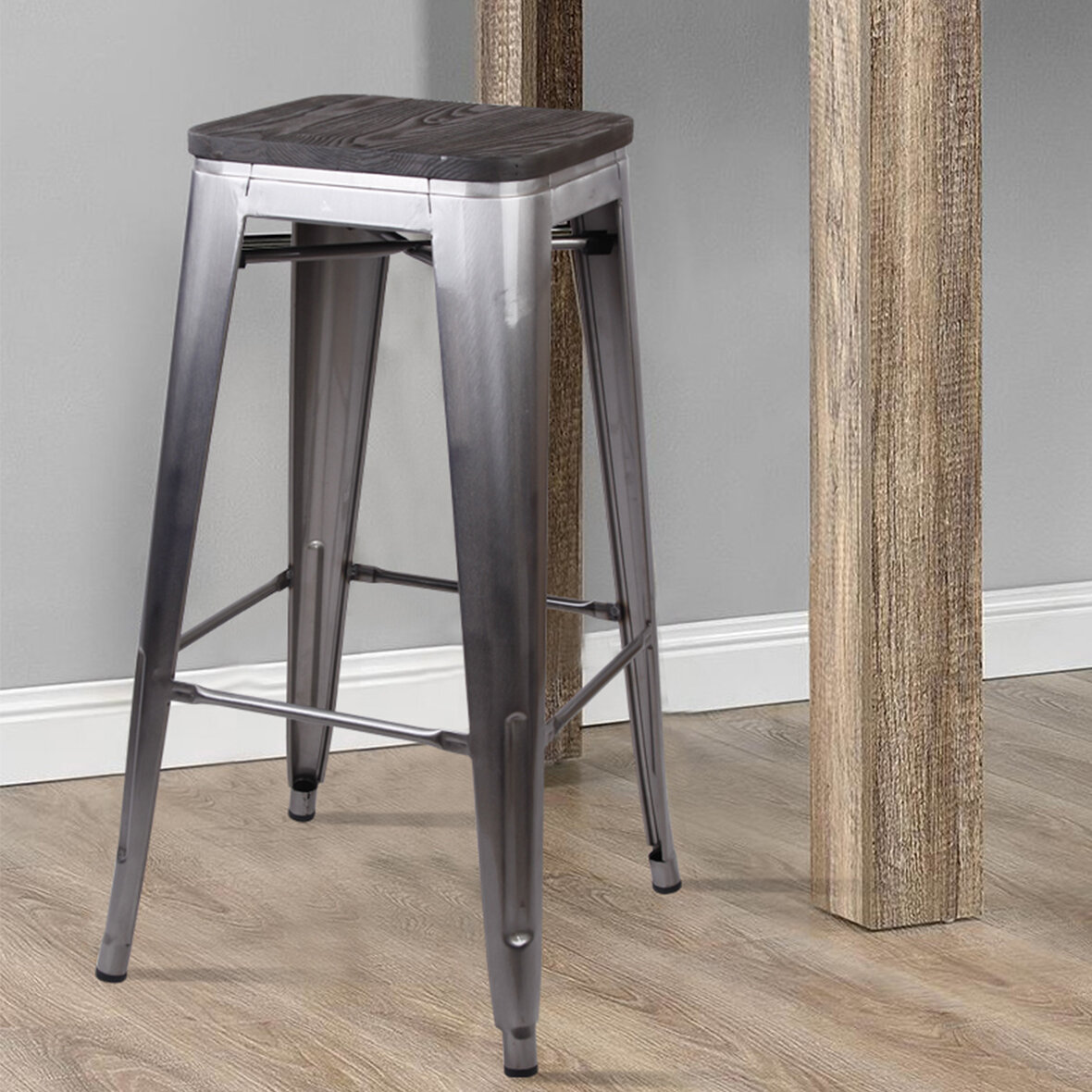 Williston Forge Spain Backless Metal 30 Bar Stool Wayfair