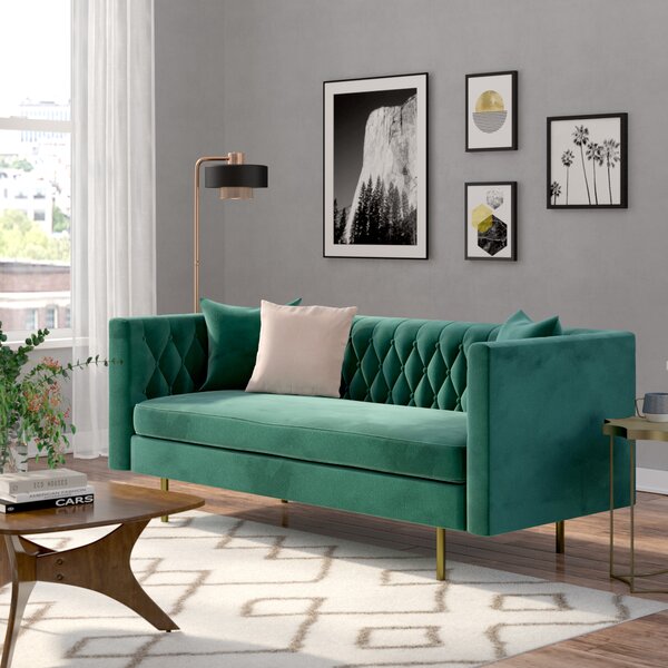 Modern & Contemporary Emerald Green Sleeper Sofa | AllModern