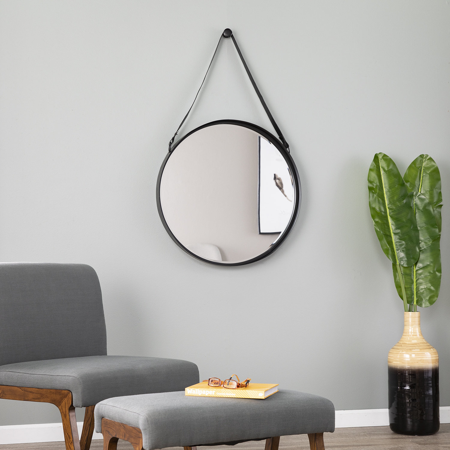 Breakwater Bay Lizbeth Decorative Hanging Industrial Accent Mirror