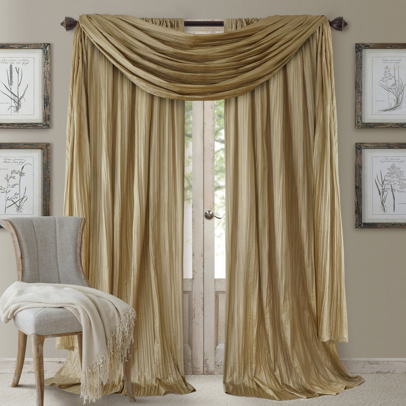 Willa Arlo Interiors Adonis Solid Semi Sheer Rod Pocket Curtain