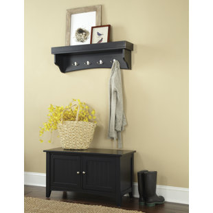 Hall Coat Rack With Bench Wayfair Quickview
