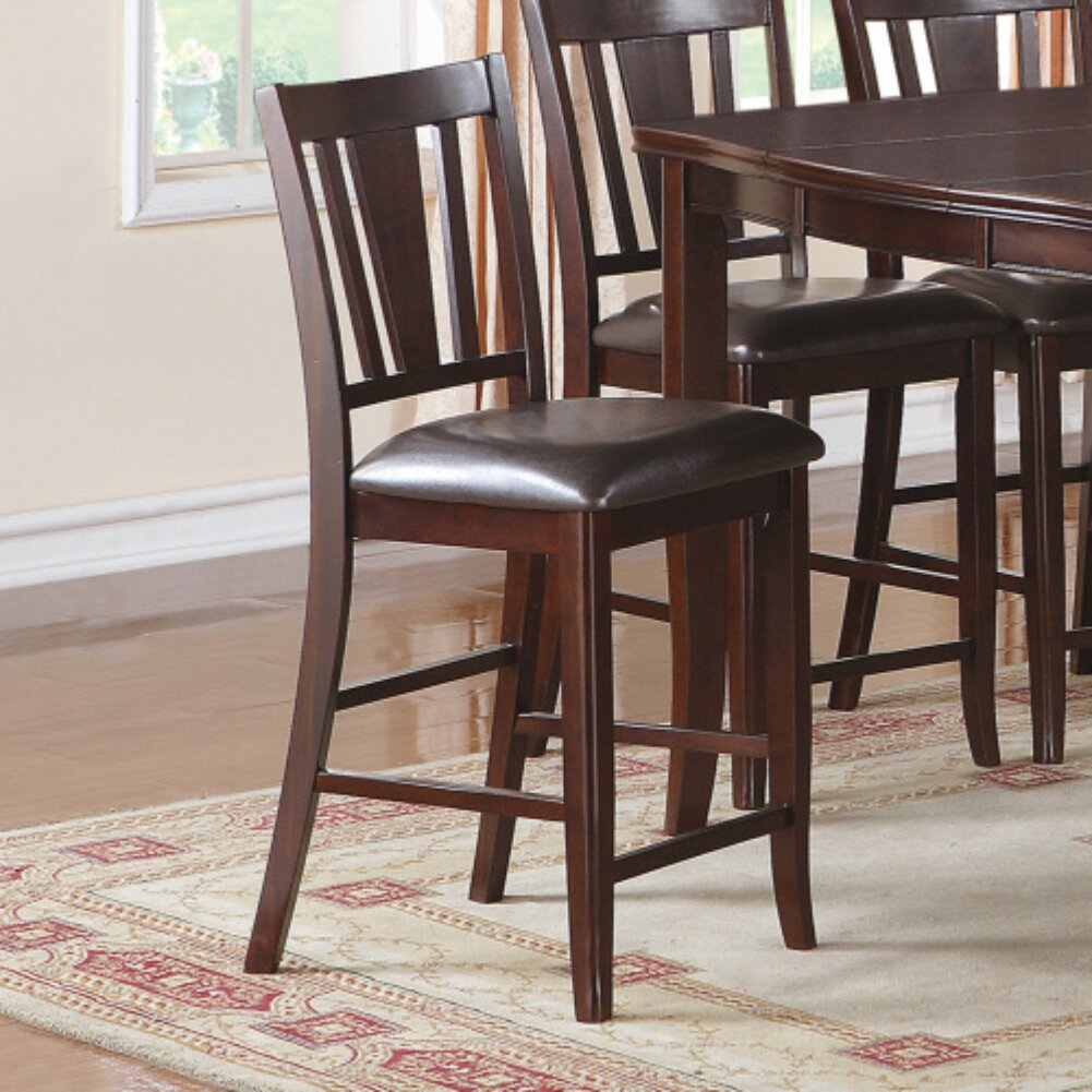 dark brown counter height chairs