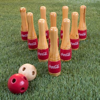 Hey Play Wooden Lawn Bowling Set With Mesh Bag Backyard Family Game 80-LB11 for sale online 