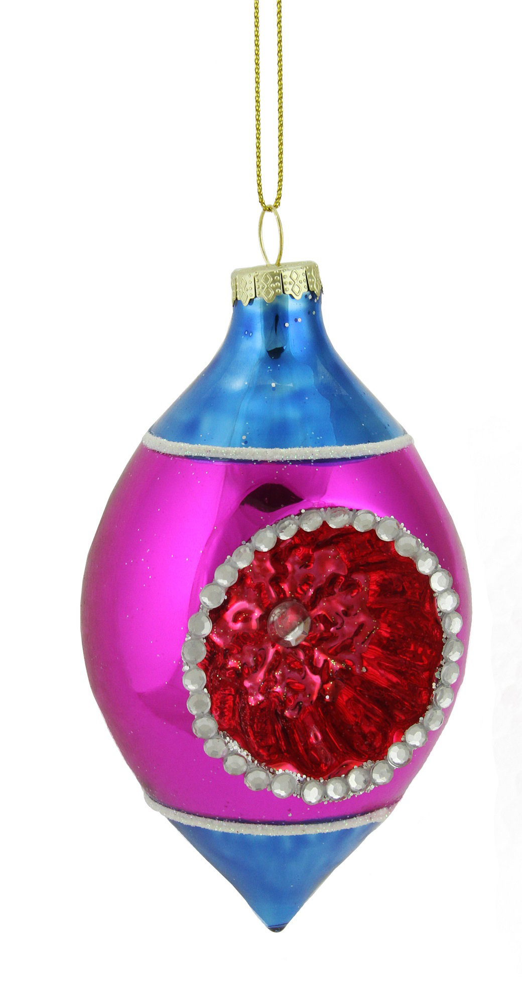 Festive Productions 6 Pack Red Teardrop Bauble Decoration Shiny//Matt//Glitter