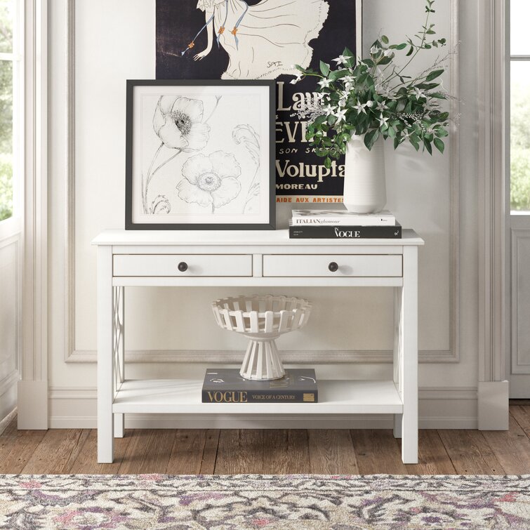 wayfair console tables white