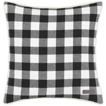 grey buffalo plaid pillows