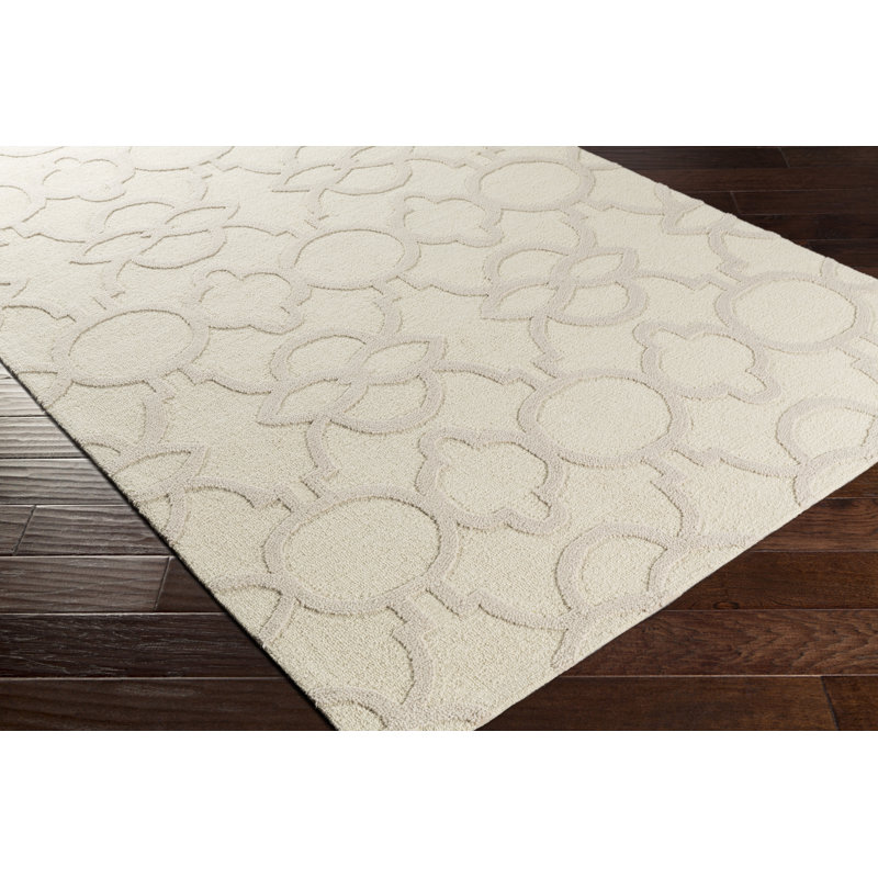 Mercer41 Sandi Geometric Handmade Tufted Ivory Area Rug Reviews Wayfair
