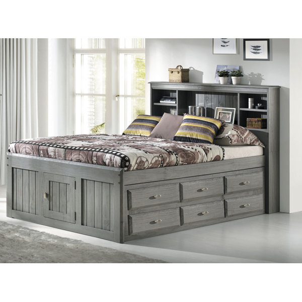 Queen captain bed with drawers Clearance