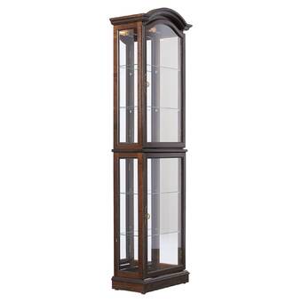 Biali Lighted Corner Curio Cabinet Reviews Joss Main