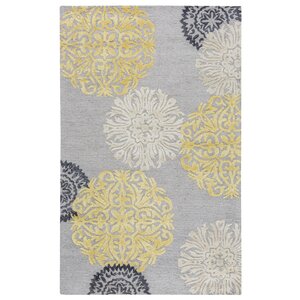 Constanta Hand-Tufted Gray/Yellow Area Rug