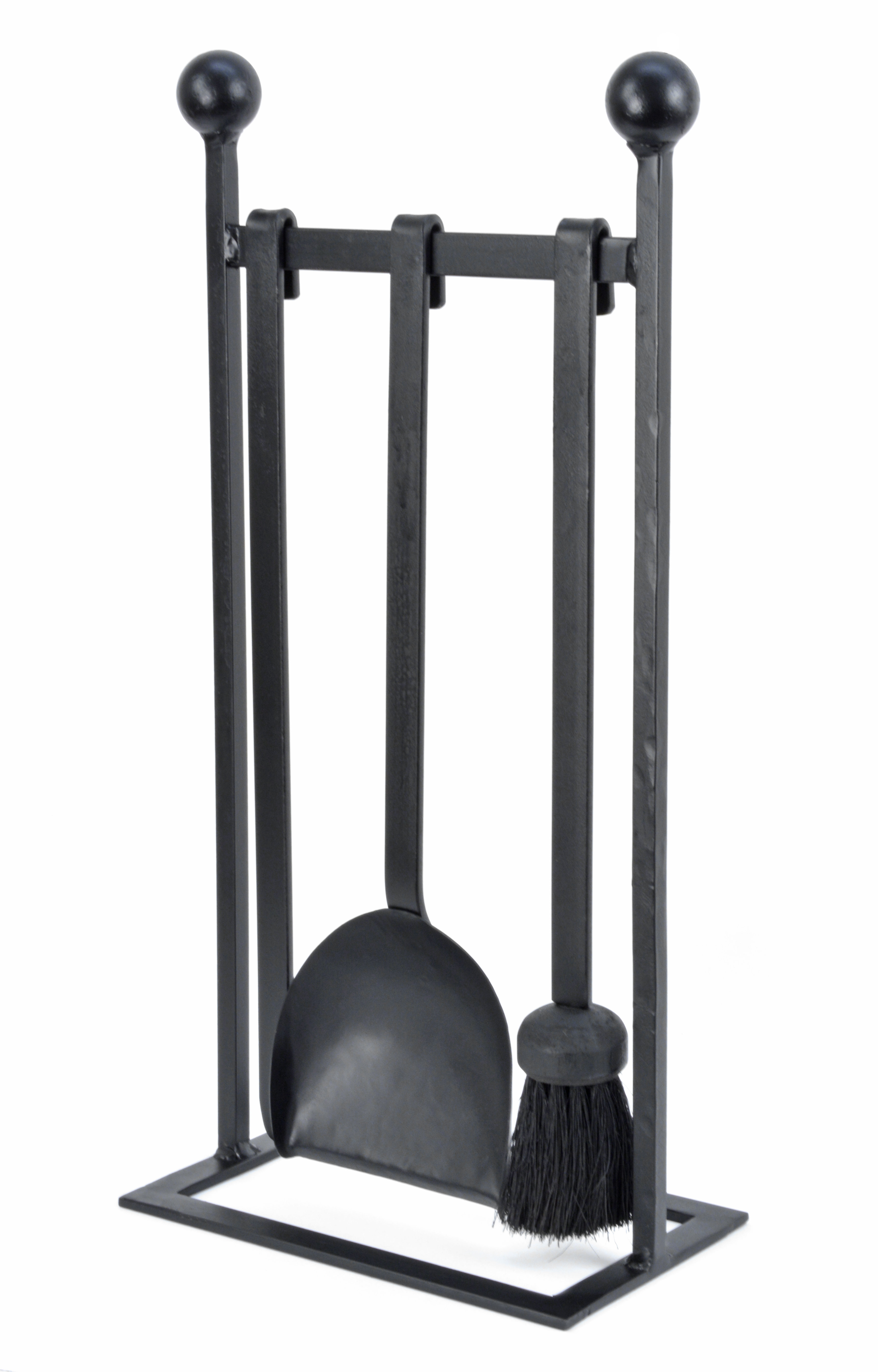 Symple Stuff The Blacksmith 3 Piece Cast Iron Fireplace Tool Set