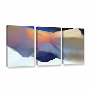 'Embrace 2' by Bassmi Ibrahim 3 Piece Framed Painting Print on Wrapped Canvas Set