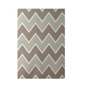 Chevron Beige Indoor/Outdoor Area Rug