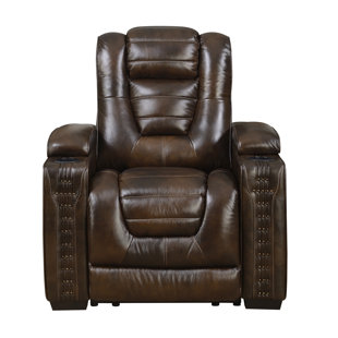 Barnhart Leather Power Recliner by Red Barrel Studio Top Reviews