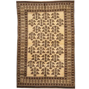 Balouchi Hand-knotted Beige/Brown Area Rug