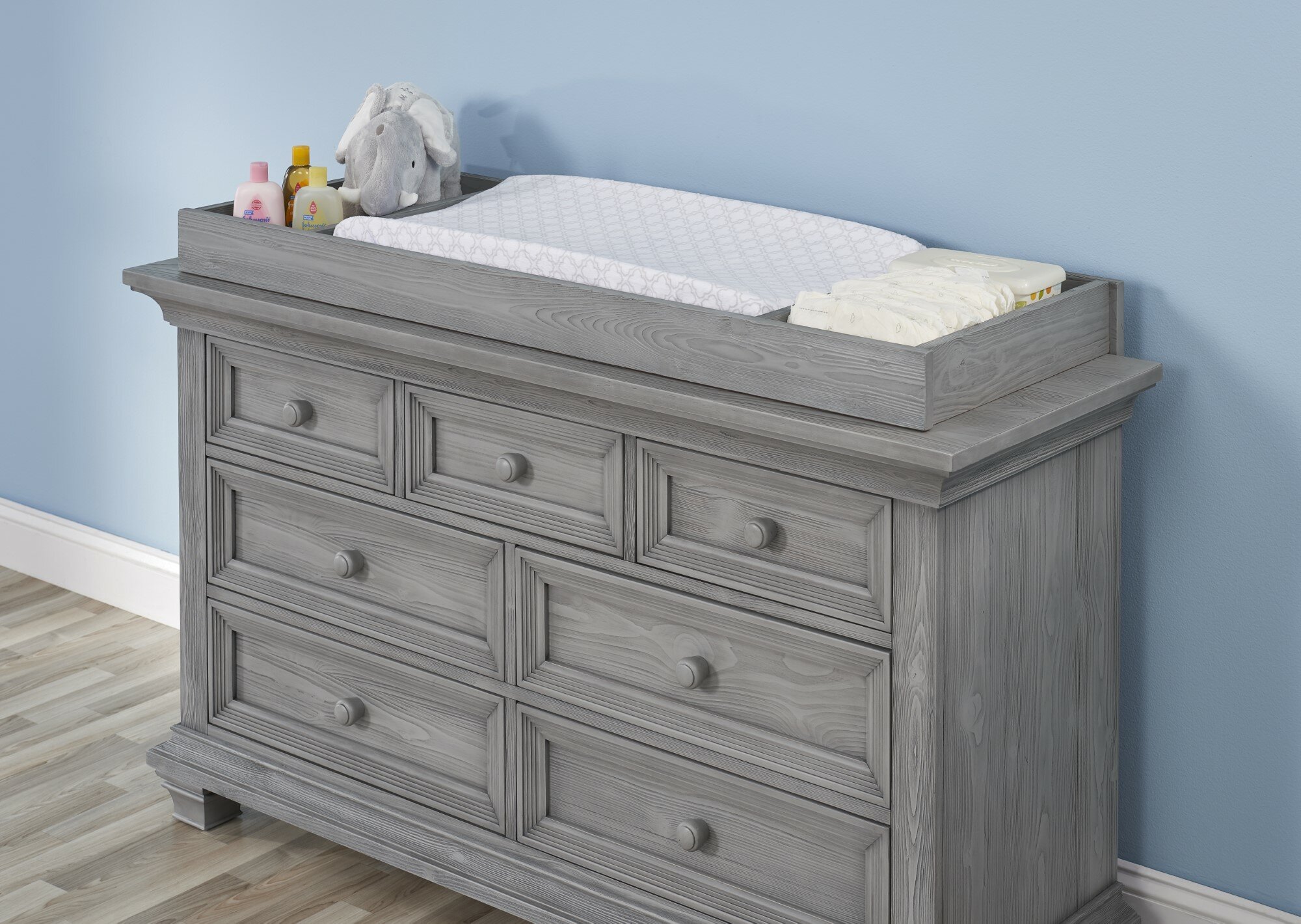 Changing Table Chest of Drawers Shelf Mat Unterstellregal Solid Wood New 
