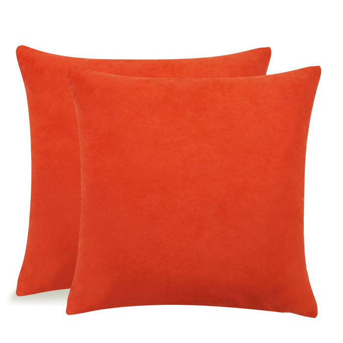 Highland Dunes Dugan Soft Microsuede Throw Pillows Reviews Wayfair