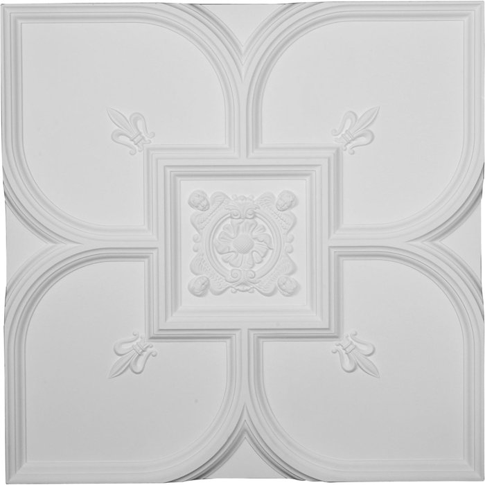 Ekena Millwork Fleur De Lis 31 5 H X 31 5 W X 2 38 D Ceiling