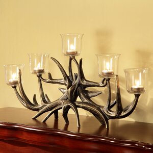 Antler Aluminum Candelabra