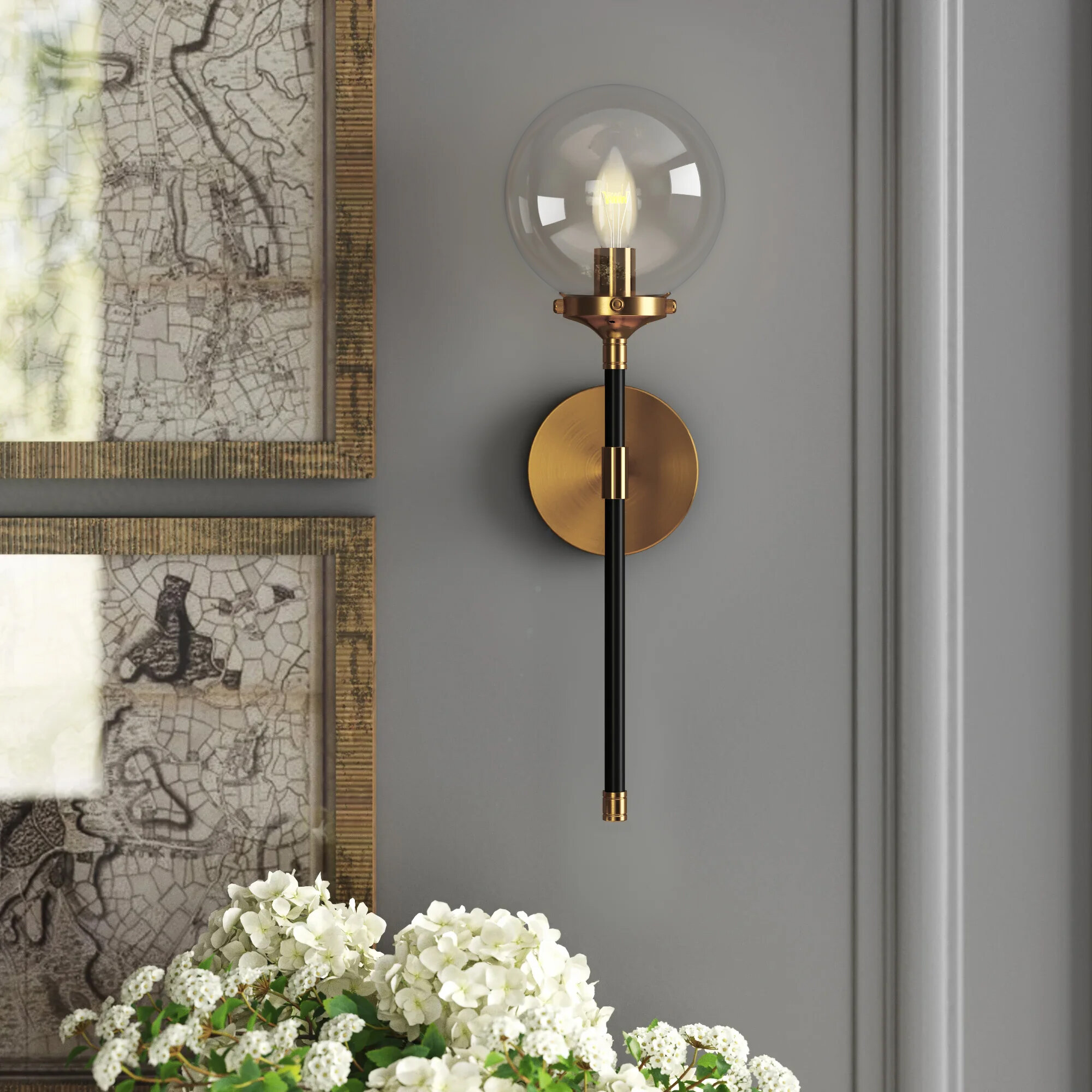 Greyleigh™ Brunelle Flush Mounted Sconce & Reviews | Wayfair