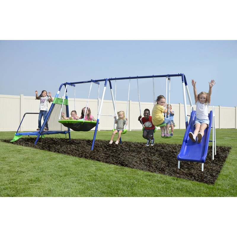 kids swing and slide