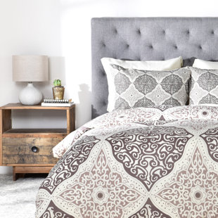 Go to store & view more images East Urban Home Curly Rhombus Duvet Cover Set