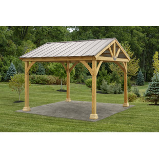 Go to store & view more images Westmont 13 Ft. W x 12 Ft. D Solid Wood Patio Gazebo by YardCraft