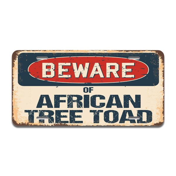 Beware Of Toad Rustic Sign SignMission Classic Rust Wall Plaque Decoration 