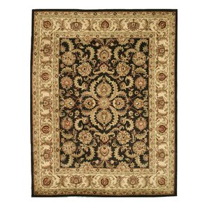 Madhubani Hand-Tufted Black Area Rug