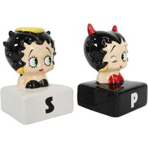 Nice Set  2 Betty Boop Glass 1" Logo Marble With Stands # A 