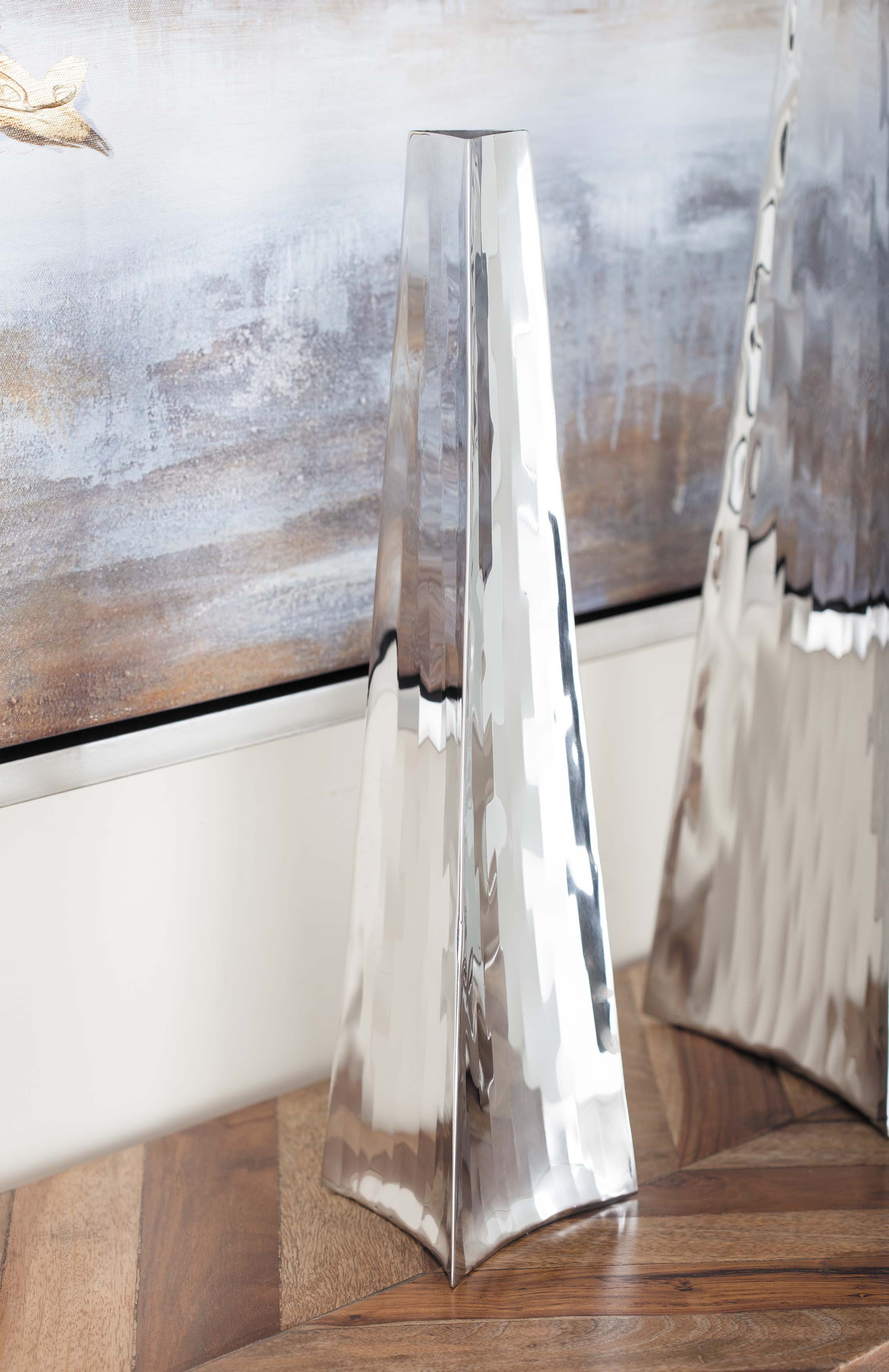 Orren Ellis Ousmane Stainless Steel Floor Vase & Reviews Wayfair