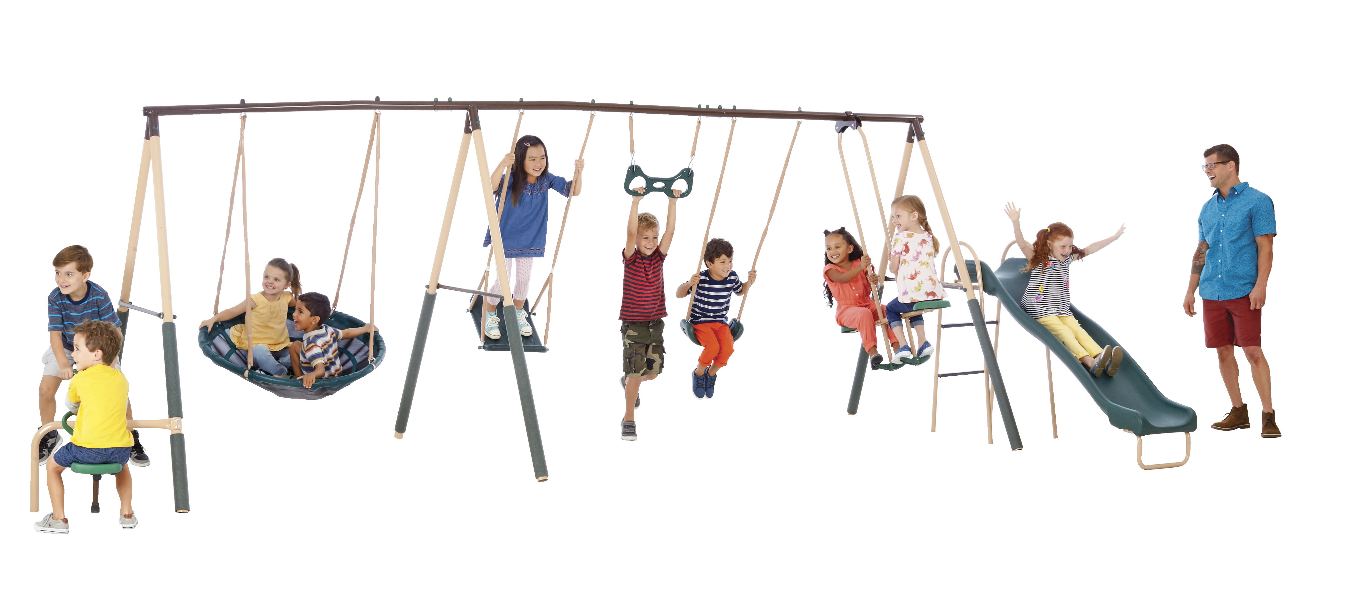 Xdp Recreation Natural Playland Deerfield Playground Swing