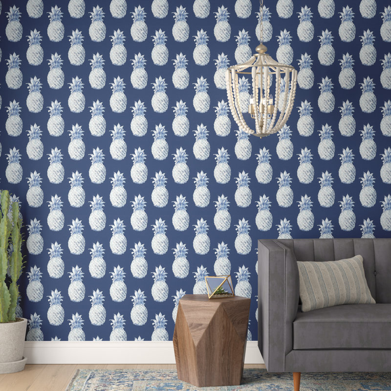 Mistana Ryker Copacabana 33 X 20 5 Pineapple Wallpaper Roll