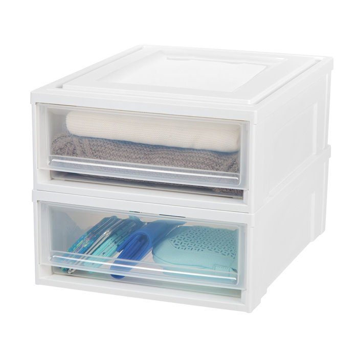 Rebrilliant Yuri 15 75 W Stackable Storage Drawer Wayfair