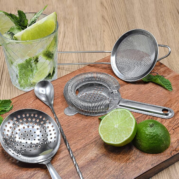 Excellent 304 Stainless Steel Strainer Spoon Anti-rust Bar for Home Bartender Cocktail Strainer Easy To Clean Cocktail Strainer Tools