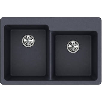 Swanstone Qz03322db 173 4 4 Hole Granite Kitchen Sink 22 X 33 Metallico Kitchen Bath Fixtures Tools Home Improvement Ekoios Vn