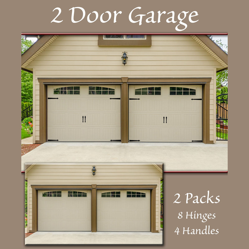 Household Essentials Hinge It 6 Piece Decorative Garage Door Hinge It 6 Piece Decorative Garage Door Set