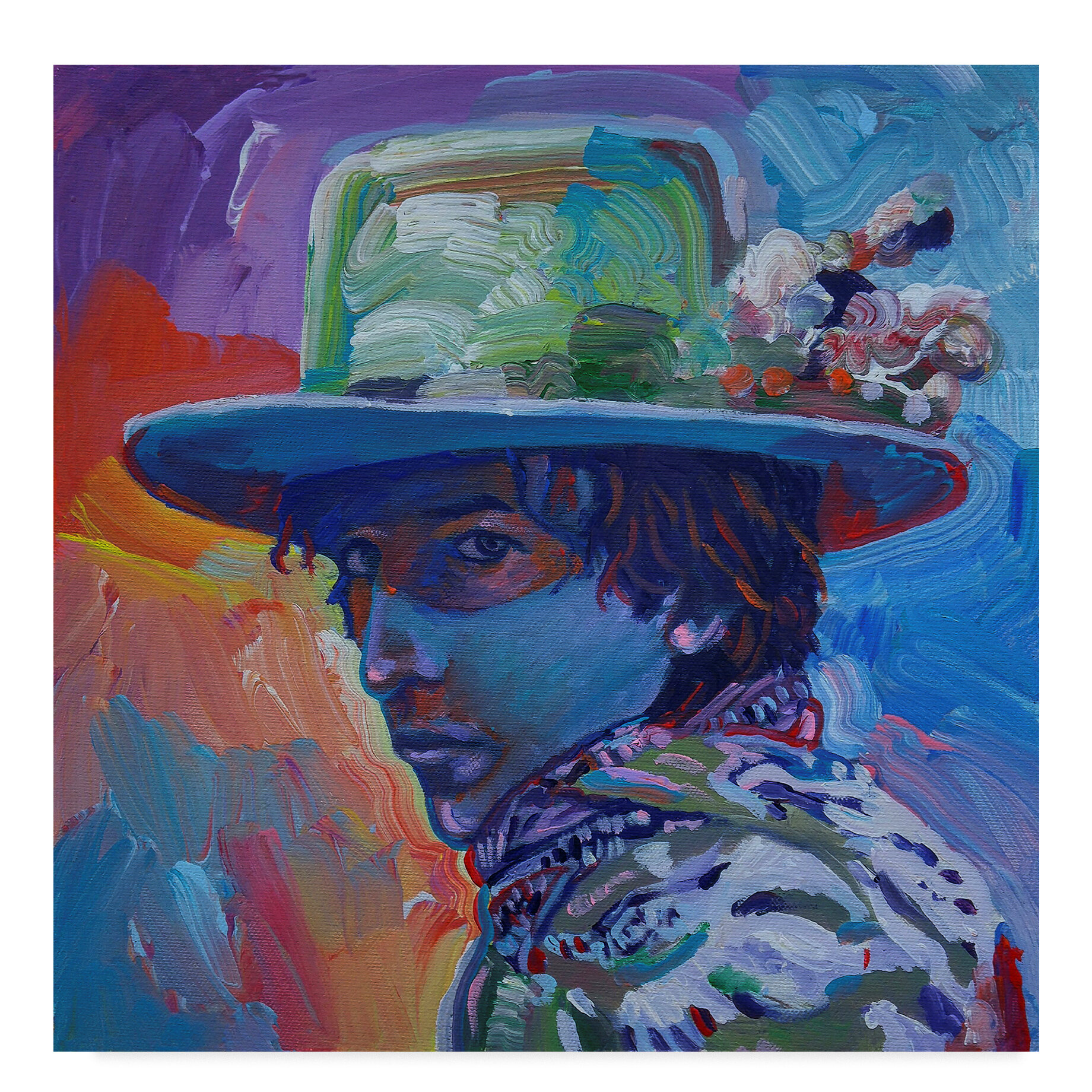Trademark Art Bob Dylan S Print On Wrapped Canvas Wayfair