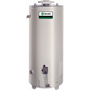 Go to store & view more images A.O. Smith Commercial Tank Type Water Heater Nat Gas 98 Gal Conservationist 75,100 BTU Input Single Flue Model