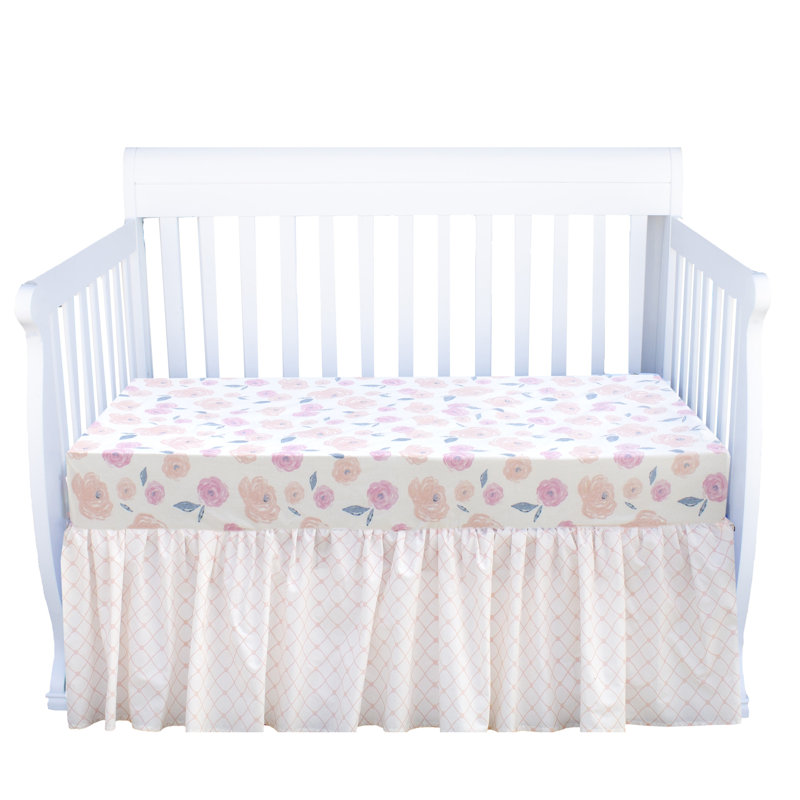 Harriet Bee Kamren Watercolor Rose 6 Piece Crib Bedding Set Wayfair